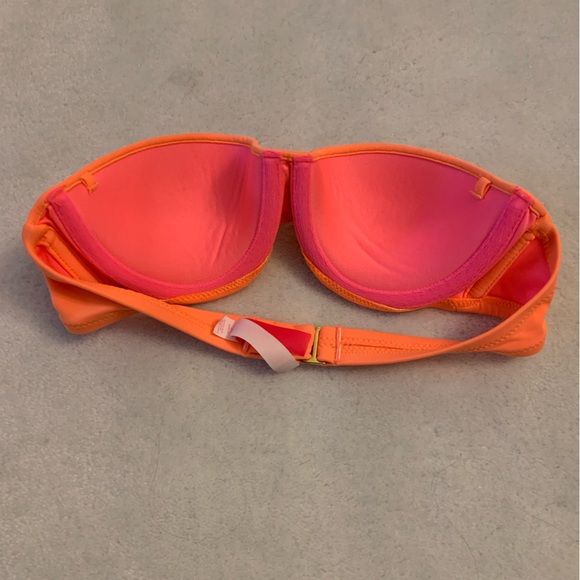 Victoria Secret orange strapless bikini top - Picture 3 of 3